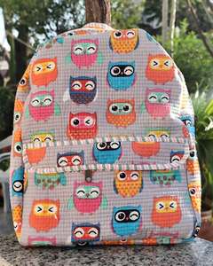 Handmade Luxury Cotton Quilted Lightweight Fashionable All Seasons <b>College</b> <b>Backpack</b> Indian Floral Block Printed Women's Travel - Product Image 3