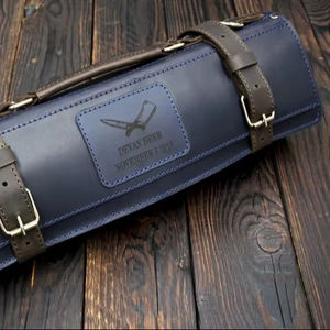 Meilleur sac à couteaux en cuir véritable fait main, durable et de qualité professionnelle, avec un design vintage pour électriciens LKR-0349 - Product Image 1