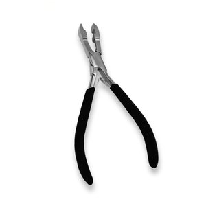 New Design Plier Hair Extension Tools Black Handle Weft Hair Extension Tools Made Of Stainless Steel Plier - Product Image 1