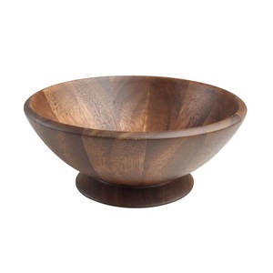 Cuenco de Madera Rústico con Pedestal, Plato Decorativo Elevado para Servir Pasteles, Galletas, Nueces, Dulces y Deliciosos Postres Caseros - Product Image 6