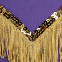 Costume de danse majorette personnalisé pour femme, combinaison à découpes avec franges et sequins or et violet, uniforme de performance OEM
