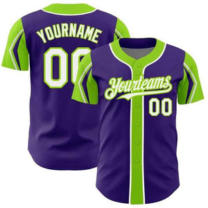 Camiseta de Béisbol Transpirable para Hombre y Mujer, Camiseta de Béisbol con Estampado por Sublimación, Servicio OEM - Product Image 1