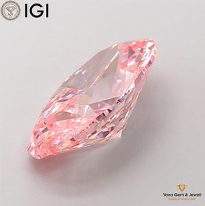 เพชรคุณภาพเยี่ยม ผลิตด้วยวิธี CVD สีชมพูสดใส ระดับความสะอาด VS2 ทรงรี น้ำหนัก 4.00 กะรัต พร้อมใบรับรอง IGI สำหรับจี้หรู - Product Image 3
