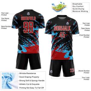 Tenue de football personnalisée professionnelle, ensemble complet, uniforme de football, sublimation, maillots de football de club, uniforme de football pour hommes - Product Image 2
