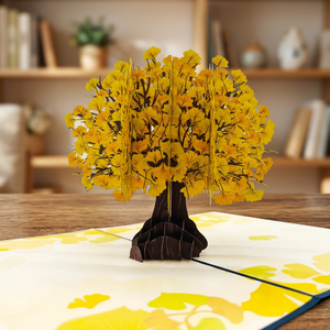 Tarjeta 3D Pop-up Artesanal de Papel con Diseño de Animales Personalizado, Estilo Gingko, Superventas, Regalos Personalizados Hechos a Mano para Acción de Gracias - Product Image 5