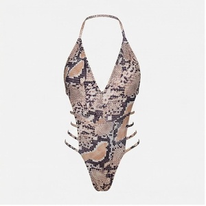 Blue Butterfly Print 2 Piece Yoga <b>Set</b> With Gold Trim Deep V Neck Halter Bodysuit And Knee Length Wrap <b>Skirt</b> - Product Image 1
