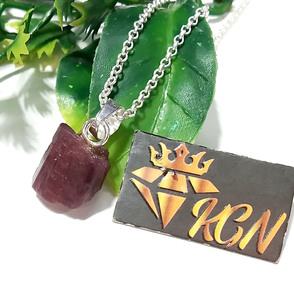 Natural Raw Amethyst <b>Pendant</b> 925 Sterling Silver Handmade Rough Gemstone Third Party Certified Bezel Set KGN SILVER Necklace - Product Image 3