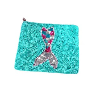 Porte-monnaie personnalisé en perles multicolores, magnifique porte-monnaie avec accessoire de mode - Product Image 4