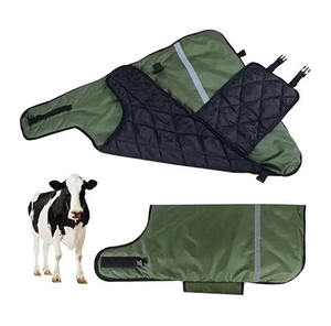 Abrigo Acolchado Impermeable de Tela Oxford Engrosada para Cabras y Ovejas, con Protección para el Vientre y el Cuello, Manta Térmica para Ganado - Product Image 1