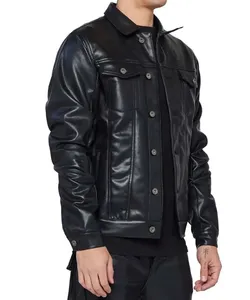 OEM Custom Design High Quality Dripping Black 100% Polyester Waterproof Stand Collar Front Logo Casual Men <b>Zip</b>-<b>Up</b> <b>Jacket</b> - Product Image 6