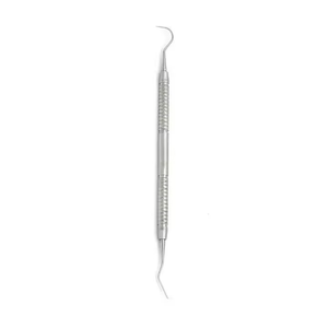 Sondes dentaires manuelles en acier inoxydable réutilisables droites et courbées, instruments chirurgicaux certifiés CE, prix de gros - Product Image 1