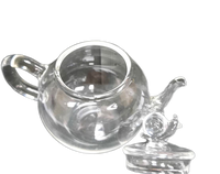 Vente en gros de théières minimalistes écologiques résistantes à la chaleur, théières en verre borosilicate soufflées à la main, mini théières de 90-100 ml pour hôtel