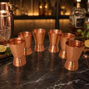 Stainless Steel Copper Coated Jigger 30ml 45ml Double End Shot Measure <b>Bar</b> <b>Tool</b> for Cocktail Making and Liquor Mixing - Product Image 5