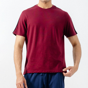 T-shirt Homme Personnalisé Col Rond Écologique Respirant Séchage Rapide Polyester/Coton Coupe Slim Hip Hop Grande Taille Anti-Rétrécissement OEM - Product Image 1