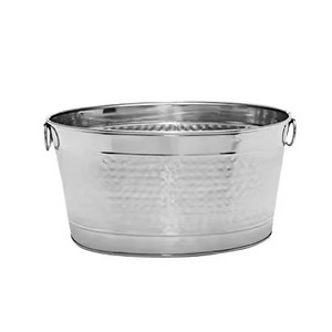 Creative Design Metal Ice Beverage Tub Stainless Steel Party Cooler Bucket <b>Wine</b> Beer Chiller Tub Party Use - Product Image 2