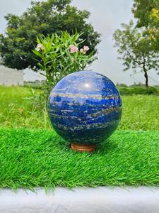 Sphère de cristal de lapis-lazuli naturelle polie, pierre précieuse de guérison, boule de Reiki, méditation des chakras, décoration de la maison, cadeau - Product Image 2