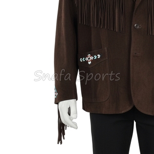 Women Western Style Cowgirl <b>Suede</b> Leather Quality Fringed <b>Jacket</b> Use High Quality Wholesale Leather <b>jackets</b> - Product Image 5