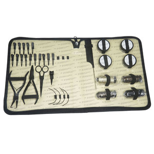 Hair Extension Beading <b>Tool</b> Kit with Pliers Scissors Beads <b>Thread</b> and Silicone Rings on whole sale price Hair Extension <b>Tool</b> - Product Image 3