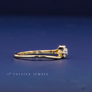 Anillo de Diamante Sintético Minimalista y Elegante para Mujer, Oro Sólido de 14K, Diamante Cultivado en Laboratorio, Joyería Fina para Uso Diario, Corte Brillante - Product Image 4