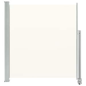 Auvent latéral avec écran crème et support gris - Product Image 2