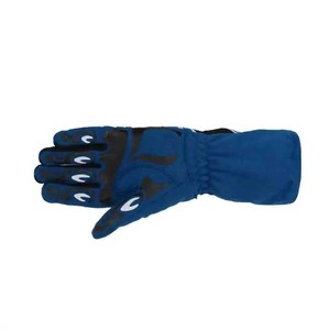 Gants de course bleus à doigts entiers en nylon antidérapants avec fermeture à cordon unisexe pour utilisation en motocross en extérieur - Product Image 1