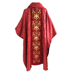 Nouvelle Chasuble Gothique de Haute Qualité en Gros, Prix d'Usine, 5 Couleurs, pour Pasteur, Prêtre, Moine, Célébrant, Style Vintage - Product Image 2