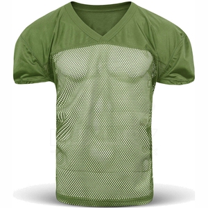 เสื้อรักบี้ตาข่ายดีไซน์ล่าสุดคุณภาพสูง โพลีเอสเตอร์ 100% แขนสั้น ไซส์ใหญ่ ปรับแต่งได้ ชุดยูนิฟอร์มอเมริกันฟุตบอล - Product Image 5