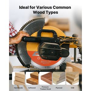 Lama per Sega Circolare da 12 Pollici con 80 Denti in Lega Affilati, Attacco da 1 Pollice per Taglio di Legno Pregiato, Durevole ed Efficiente - Product Image 6