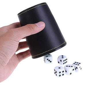 Leather Dice <b>Cup</b> <b>for</b> Gifts Customized Logo and Color Style Durable Leather Dice <b>Cup</b> & Shaker Set <b>for</b> Night Club Gaming - Product Image 4