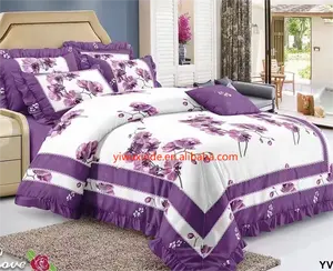 Set copripiumino personalizzato 6 pezzi moda 100% poliestere set biancheria da letto lavabile in lavatrice con 4 federe