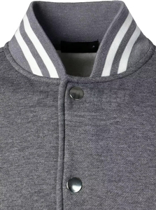 Service OEM – Blouson universitaire slim décontracté pour homme, col montant, hiver, personnalisé, haute qualité, avec caractéristiques écologiques sur le devant - Product Image 5