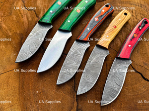 Couteaux à Découper en Damas de Qualité Industrielle à Faible MOQ, Lame Fixe de 7,5 Pouces, Personnalisables OEM, Multifonctionnels pour la Chasse et les Petites Entreprises - Product Image 2