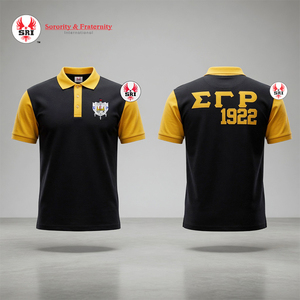 Tecnología Antimicrobiana Sigma Gamma Rho para Control de Olores en Camisetas |   Uniforme Resistente a las Manchas y Fácil de Cuidar para Camisa 100% Algodón - Product Image 1