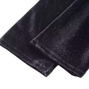 Gants longs en velours pour femme, pour mariages, soirées, opéras, dîners, extensibles, design coude, respirants, en Spandex et Polyester - Product Image 2