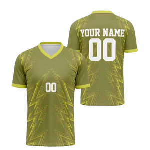 <b>Light</b> Weight Fashion New Style Men's Soccer Jersey-Plus Size Quick Dry 100% Polyester Short Sleeve - Product Image 2