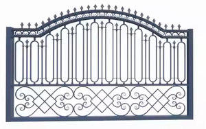 Portail décoratif en fer forgé pour jardins, villas, cours et maisons de luxe, avec un artisanat artisanal durable - Product Image 5