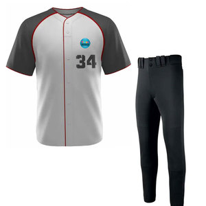 Customized Logo <b>Light</b> Weight Breathable Baseball Uniform Oversized <b>Cheap</b> Price Wholesale Baseball Uniform For Unisex - Product Image 1