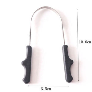Raspador de Lengua de Acero Inoxidable con Mango de Plástico, Reutilizable, Ecológico, para Niños y Adultos, Instrumento de Limpieza Bucal - Product Image 5