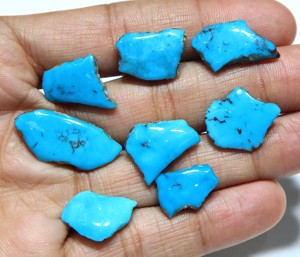 Tranches brutes de turquoise véritable Prince Arizona, pierre précieuse naturelle, dalle de turquoise d'Arizona pour la fabrication de pendentifs et de bijoux. - Product Image 1