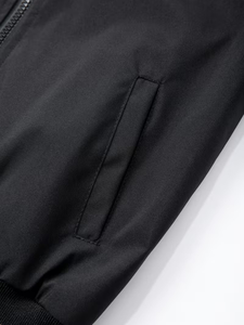Boys' Casual Sport Two-Piece Set Suitable for Spring & Autumn Featuring a Stand-up Collar Jacket &Cuffed Pants with Contrasting - Product Image 6