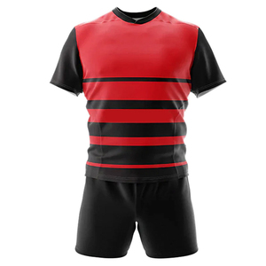 Tenues de rugby durables et de qualité supérieure, écologiques, respirantes, sublimées, pour équipes, en tissu 100 % polyester, vente en gros - Product Image 2