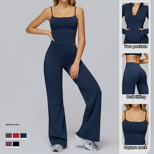 Women's Casual Super Soft High Waist Yoga <b>Leggings</b> Anti-Bacterial 3D Embroidery Custom Logo Breathable Summer Fitness Gym Gear - Product Image 3