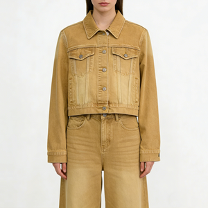 Fashion Unisex Winter <b>Denim</b> 2-Piece Set 100% Cotton Solid <b>Jacket</b> Jeans Two Piece Set for Clothing Wholesale - Product Image 1