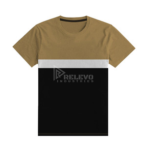 เสื้อยืดคอตตอน 100% เย็บสองชั้น คุณภาพสูง ทรงหลวม สกรีนโลโก้ได้ เสื้อยืดแขนสั้นสำหรับผู้ชาย - Product Image 3