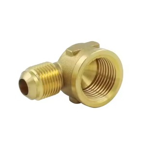 Coude femelle en laiton sur mesure de haute qualité (AOL-166) SAE # Raccord évasé en laiton 010203, 3/8'' mâle évasé x 3/8'' NPT femelle 90° ° - Product Image 4