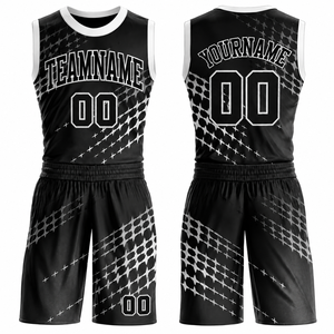 Basketball Sportswear Set Jersey Shorts Team Uniform Sublimation Printed Mesh Quick Dry Breathable Polyester Fabric Custom Logo - Product Image 4
