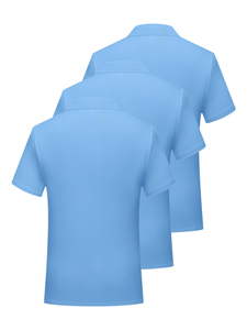 Polo de manga corta para hombre, blanco, 100% algodón, tela Oxford, color sólido, estilo casual, transpirable, corte regular, polos de tenis. - Product Image 6