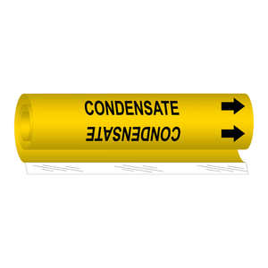 Panneau de signalisation routière en vinyle ou polyester haute performance pour marquage de tuyaux industriels - Product Image 3