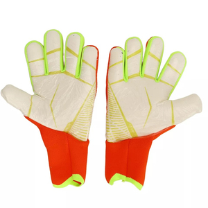 Guantes de Portero de Fútbol Transpirables con Cierre de Velcro, Palma de Cuero Antideslizante, Protección Impermeable para Dedos y Pulgar, Unisex, para Entrenamiento - Product Image 2