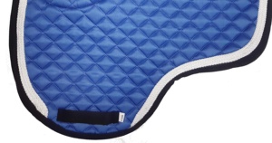 แผ่นอานสำหรับกระโดดที่มีไรเซอร์น้ำหนักเบาผ้าเจาะที่มีคุณภาพสูงตกแต่งด้วยเชือกโฟมความหนาแน่นสูงสำหรับกีฬาขี่ม้า - Product Image 5